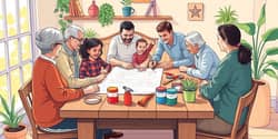 Foque em metas conjuntas para projetos familiares
