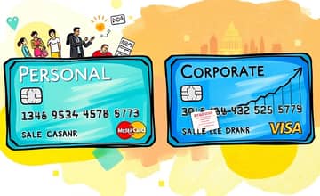 Tenha cartões separados para uso pessoal e profissional