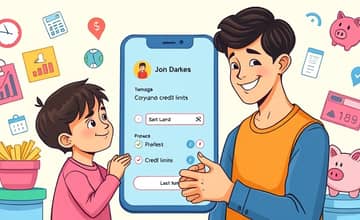 Configure limites diferentes para cartões de filhos adolescentes