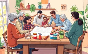 Foque em metas conjuntas para projetos familiares