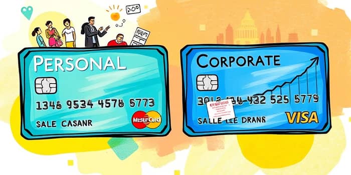 Tenha cartões separados para uso pessoal e profissional