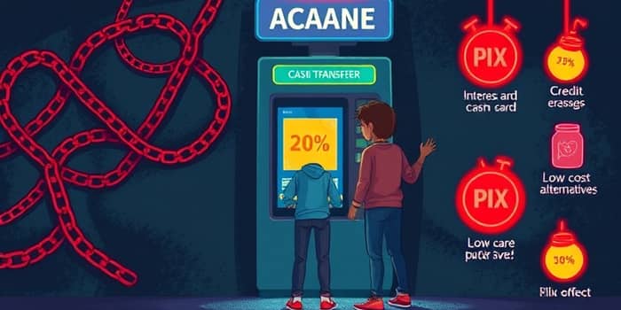 Evite saques no crédito devido ao custo elevado