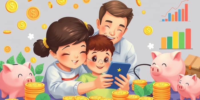 Conta digital infantil para educação financeira