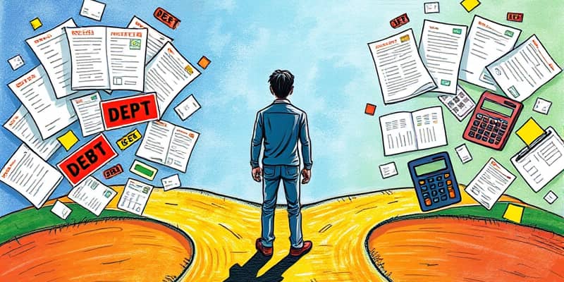 Inclua empréstimos apenas como última alternativa